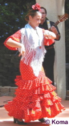 Flamenco Dancer at Andalucia Exhibit
