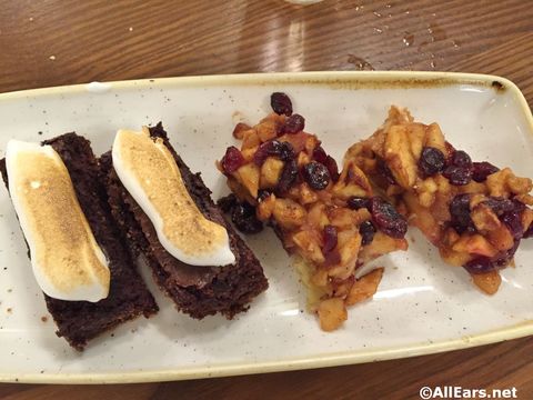 Campfire Brownie and Apple Tart Diamond Horseshoe Magic Kingdom