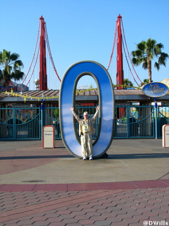 Deb at the California Adventure Park Entrance