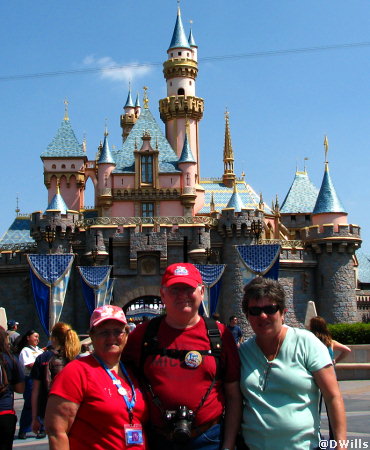 Ann, George and LindaMac at the Castle in Disneyland