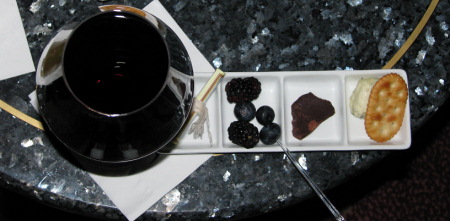Wine and chocolate