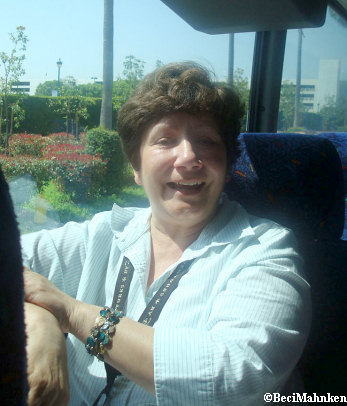 Haydee on the Adventures by Disney bus