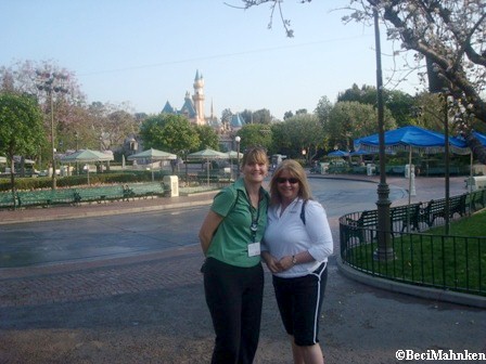 Michelle and Beci in Disneyland
