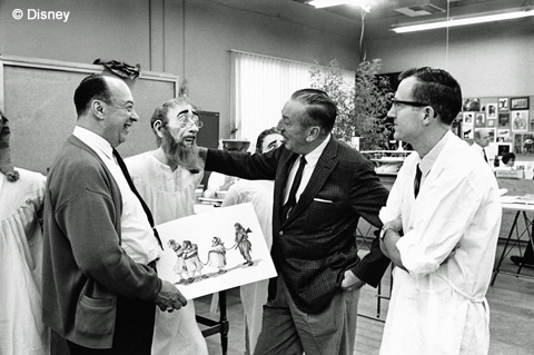 Marc Davis Walt Disney and Blaine Gibson