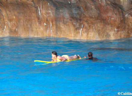 Caitlin Surfing at Typhoon Lagoon