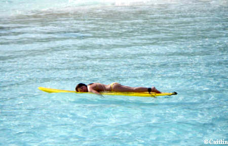 Caitlin Surfing at Typhoon Lagoon