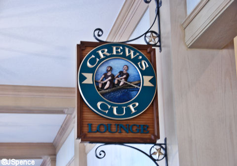 Crew's Cup Lounge Sign