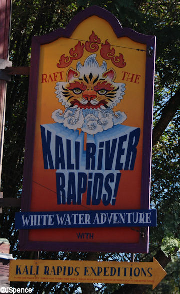 Kali River Rapids Sign
