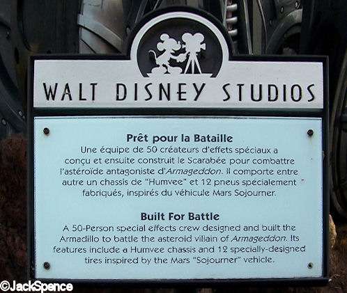 Walt Disney Studios Park Paris Armageddon