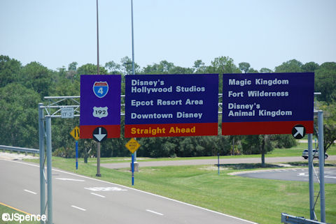 Walt Disney World Road Sign