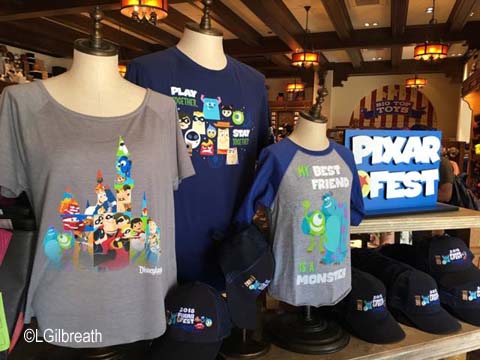 Pixar Fest merchandise
