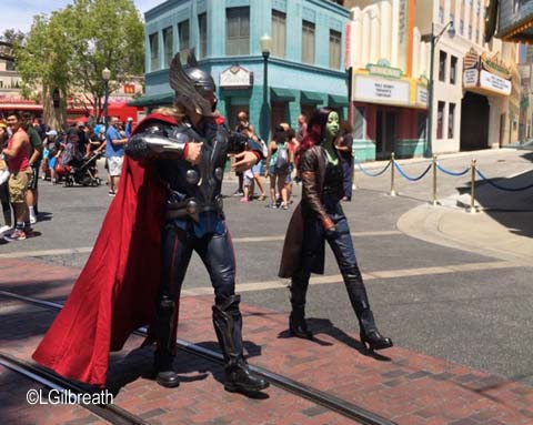 Thor and Gamora Hollywood Land