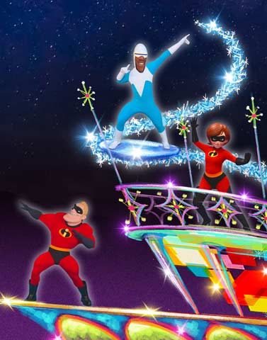 Incredibles Paint the Night float