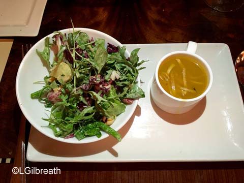 Frozen Lunch Citrus Salad and Sopa de Ajo