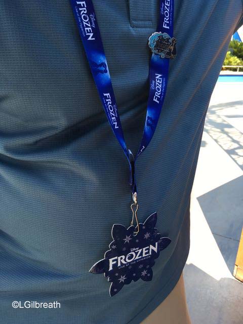 Frozen Pre-show lanyard