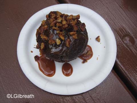 Smokehouse Chocolate Cake with Bourbon Salted Caramel Sauce