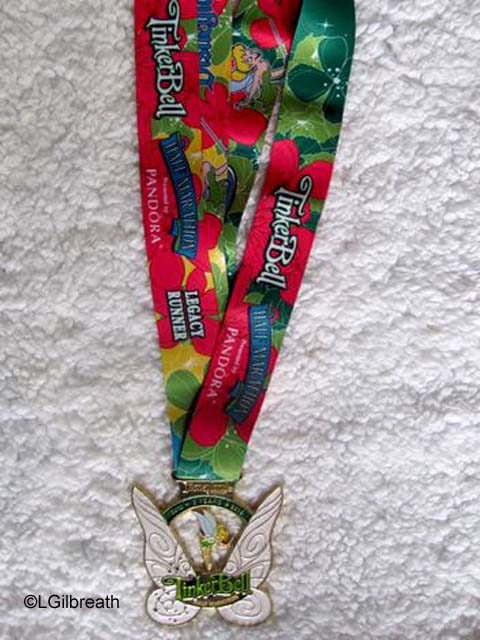 2016 Tinker Bell Half Marathon Legacy Runner medal