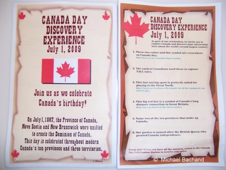 Canada Day flyer