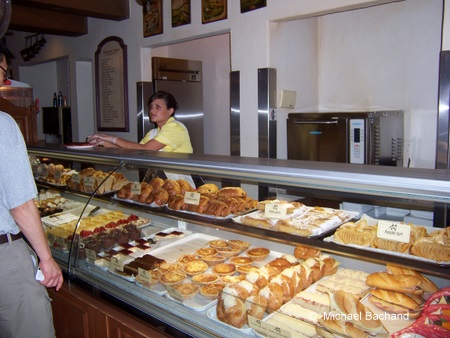 Inside the pastry shop