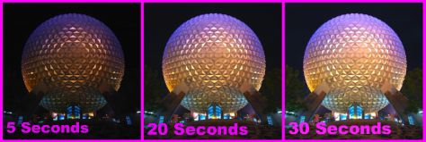 HDR set of photos of Spaceship Earth in Epcot's Future World, Walt Disney World, Orlando, Florida