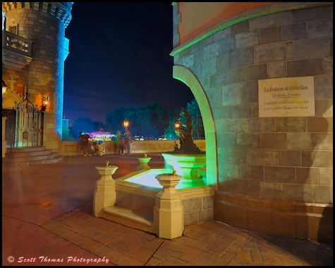 La Fountaine de Cindrillon in the Magic Kingdom's Fantasyland, Walt Disney World, Orlando, Florida