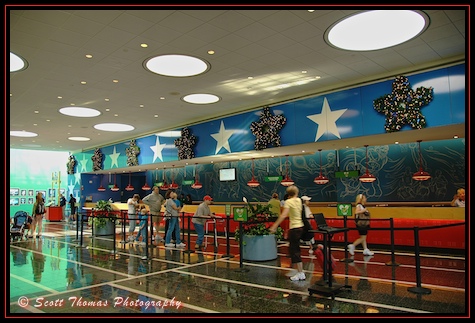 Checking in at the All-Star Sports Resort, Walt Disney World, Orlando, Florida