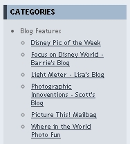 Featured sub-blogs in the AllEars.net Picture This! blog