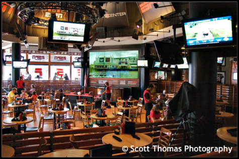 ESPN Club Stadium dining room at Walt Disney World, Orlando, Florida