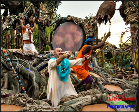 Swotu WayÃ¤ Na'vi Drum Ceremony in Pandora at Disney's Animal Kingdom, Walt Disney World, Orlando, Florida