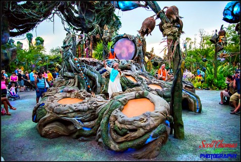 Swotu WayÃ¤ Na'vi Drum Ceremony in Pandora at Disney's Animal Kingdom, Walt Disney World, Orlando, Florida