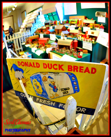 A sign for Donald Duck bread at the New York State Fair, Syracuse, New York