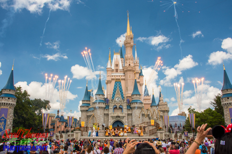 Cinderella Castle with the maintenance crane removed at the Magic Kingdom, Walt Disney World, Orlando, Florida