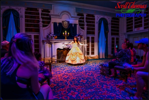 Enchanted Tales with Belle in Fantasyland at the Magic Kingdom, Walt Disney World, Orlando, Florida
