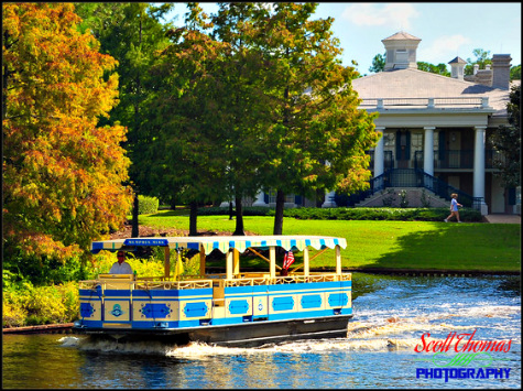 Memphis Miss water ferry on the Sassagoula River near the Port Orleans Riverside resort, Walt Disney World, Orlando, Florida