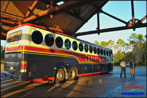 Disney Cruise Line bus at Disney's Wilderness Resort, Walt Disney World, Orlando, Florida
