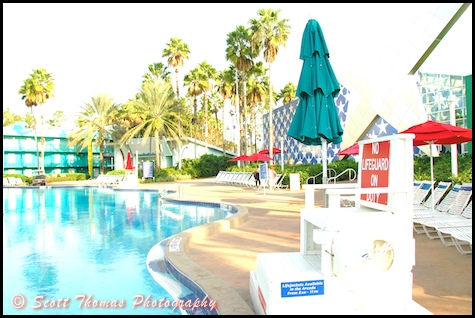 Main pool at the All Star Sports resort, Walt Disney World, Orlando, Florida