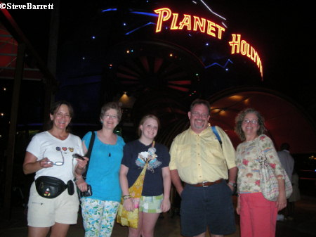 Outside Planet Hollywood