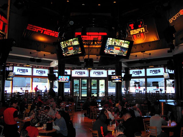 ESPN Club Restaurant Seating Area