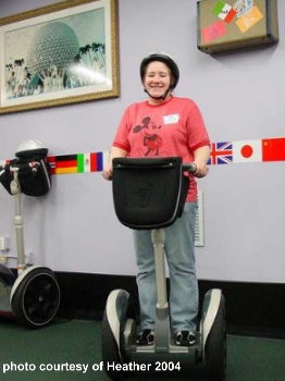 Heather on a Segway