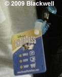 Disney's PhotoPass card with wrist strap