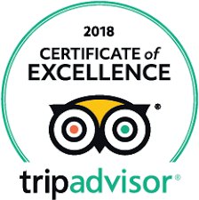 2018 Trip Advisor Certificate of Excellence