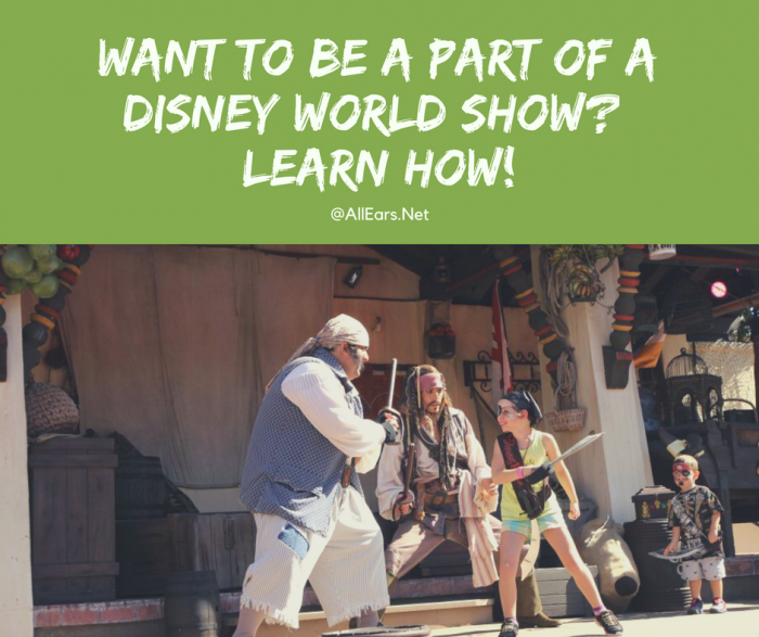 Be a part of a disney world show