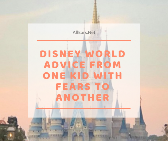 disney world Advice for Fearful Kids from a Fearful Kid