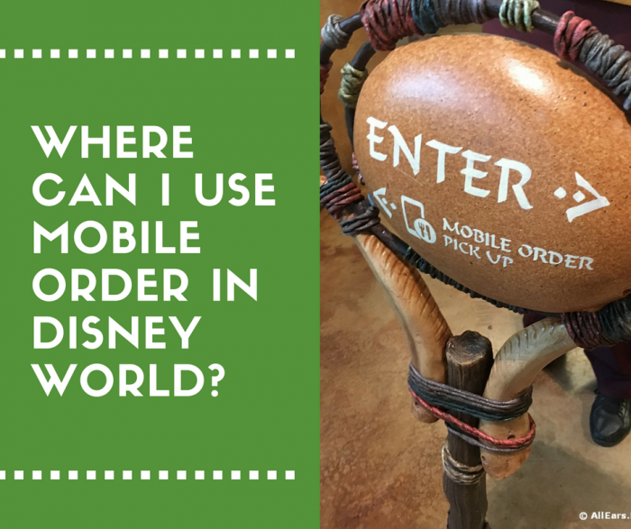 Disney World mobile order