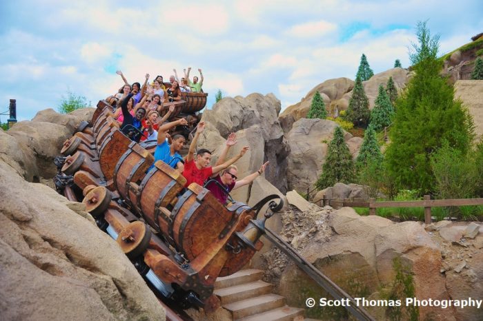 Seven Dwarfs Mine Train in Fantasyland in the Magic Kingdom