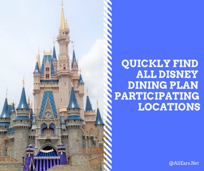 Disney Dining Plan Participating Locations