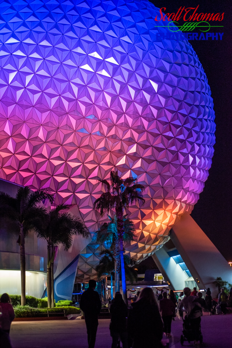 Spaceship Earth at Night