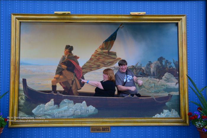 Crossing the Delaware in the American Adventure
