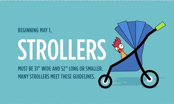 stroller restrictions at disney