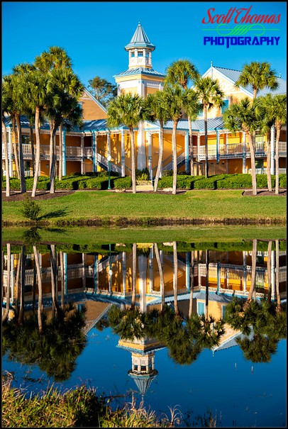 Caribbean Beach Resort reflection Portrait